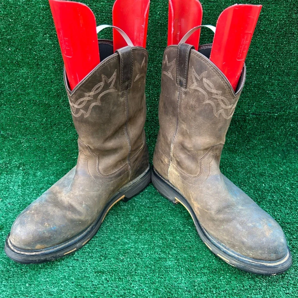 Ariat Groundbreaker Waterproof Composite Toe  Boots Mens 12EE Leather 10014234